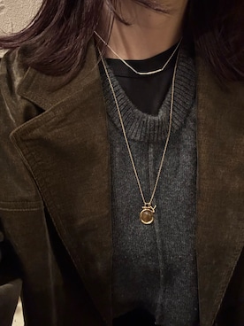 「アイテム（アクセサリー）」を使った、ioriさん（レディース・155cm）の秋コーディネート