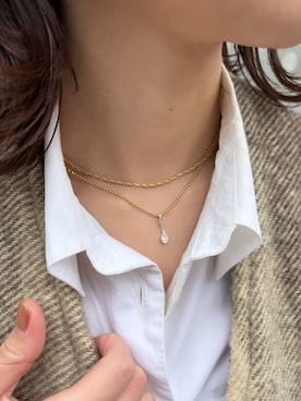 「アイテム（チャーム）」を使った、ioriさん（レディース・155cm）の春コーディネート