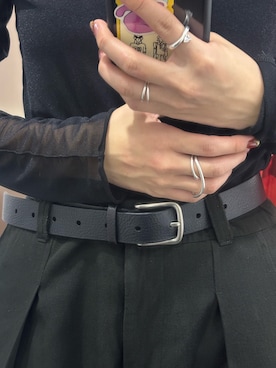 「アイテム（リング）」を使った、ioriさん（レディース・155cm）の秋コーディネート