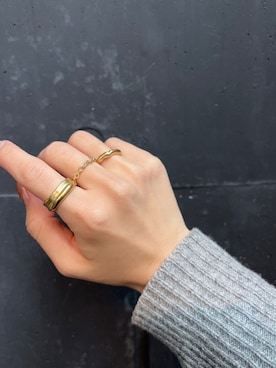 「アイテム（リング）」を使った、ioriさん（レディース・155cm）の冬コーディネート