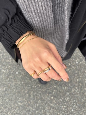 「アイテム（ブレスレット）」を使った、ioriさん（レディース・155cm）の秋コーディネート