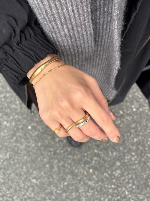 TEN. ブレスレット 18KGP ヨークバングル レディース メンズ