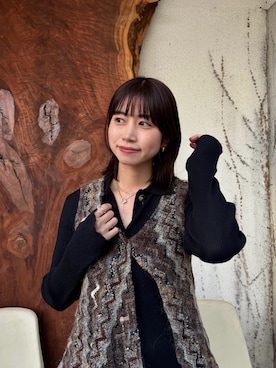 「TEN.（テン）のアイテム」を使った、ioriさん（レディース・155cm）の冬コーディネート