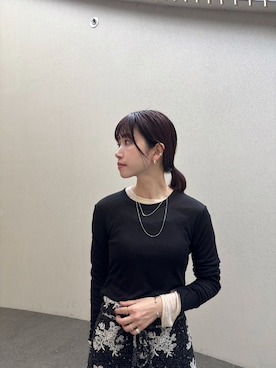 「アイテム（ブレスレット）」を使った、ioriさん（レディース・155cm）の秋コーディネート