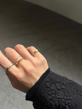 「アイテム（リング）」を使った、ioriさん（レディース・155cm）の秋コーディネート