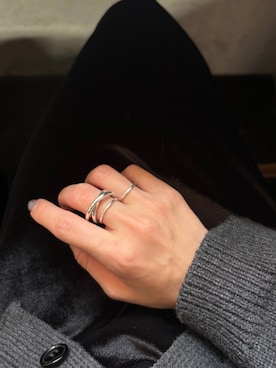 「アイテム（リング）」を使った、ioriさん（レディース・155cm）の冬コーディネート