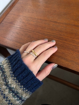 「アイテム（リング）」を使った、ioriさん（レディース・155cm）の冬コーディネート