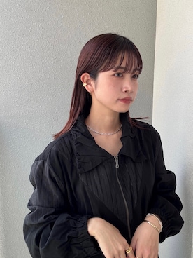 「アイテム（アクセサリー）」を使った、ioriさん（レディース・155cm）の秋コーディネート