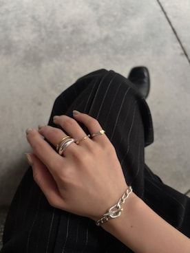 「ゴールド」｜ioriさん（レディース・155cm）の春コーディネート