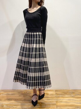 「H&M（エイチ・アンド・エム）のアイテム（その他シューズ）」を使った、conatsuさん（レディース・161cm）の秋コーディネート