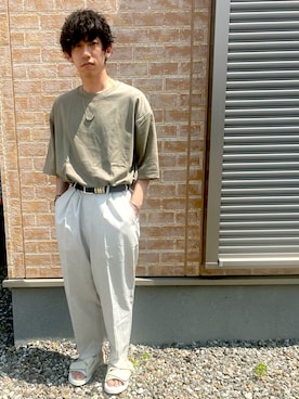 「MASTER&Co（マスターアンドコー）のアイテム」を使った、あおいぶきそーたさん（メンズ・165cm）の夏コーディネート