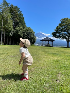 「アイテム（Tシャツ/カットソー）」を使った、イービーさん（キッズ・80cm）の夏コーディネート