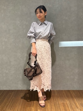 「POLO BCS（ポロ ビーシーエス）のアイテム」を使った、azumiさん（レディース・154cm）の春コーディネート