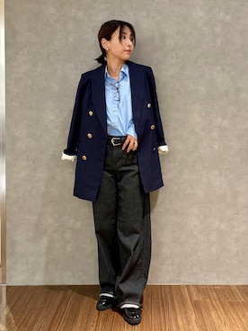 「アイテム（テーラードジャケット）」を使った、azumiさん（レディース・154cm・30代）の秋コーディネート