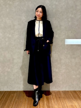 「アイテム（テーラードジャケット）」を使った、azumiさん（レディース・154cm・30代）の冬コーディネート