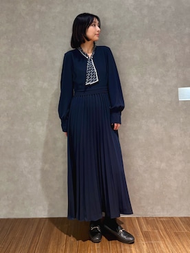 「アイテム（ワンピース/ドレス）」を使った、azumiさん（レディース・154cm・30代）の冬コーディネート