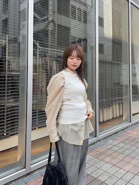 「URBAN RESEARCH（アーバンリサーチ）のERICKA NICOLAS BEGAY　NPN-01（ネックレス、シルバー系）」を使った、anさん（レディース・146cm）の春コーディネート