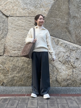 「アイテム（Tシャツ/カットソー）」を使った、anさん（レディース・146cm・20代）の秋コーディネート