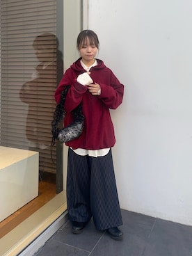 「アイテム（パーカー）」を使った、anさん（レディース・146cm）の秋コーディネート