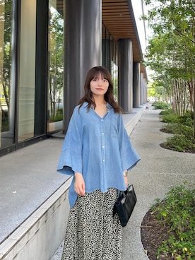「URBAN RESEARCH（アーバンリサーチ）のdecor『デコール』　HEMATITE 4MMBALL NECKLACE（ネックレス、シルバー系）」を使った、anさん（レディース・146cm）の夏コーディネート