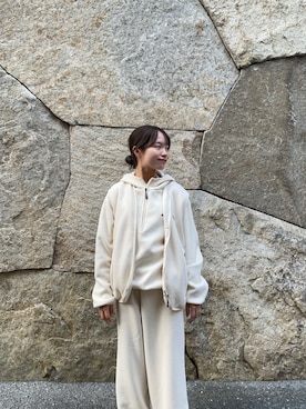 「アイテム（パーカー）」を使った、anさん（レディース・146cm）の秋コーディネート