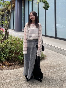 「KBF（ケイビーエフ）のアイテム（スカート）」を使った、anさん（レディース・146cm）の秋コーディネート