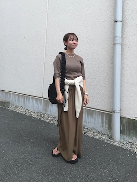 「アイテム（カーディガン/ボレロ）」を使った、anさん（レディース・146cm・20代）の夏コーディネート