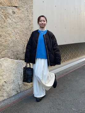 「アイテム（バレッタ/ヘアクリップ）」を使った、anさん（レディース・146cm）の冬コーディネート