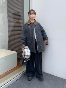 「アイテム（テーラードジャケット）」を使った、anさん（レディース・146cm）の秋コーディネート