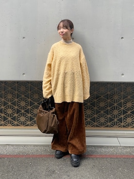 「URBAN RESEARCH（アーバンリサーチ）のアイテム（ショルダーバッグ）」を使った、anさん（レディース・146cm）の秋コーディネート