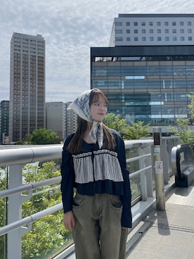 「KBF（ケイビーエフ）のアイテム（トップス）」を使った、anさん（レディース・146cm）の春コーディネート