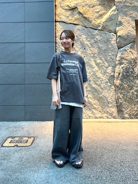 「アイテム（Tシャツ/カットソー）」を使った、anさん（レディース・146cm）の夏コーディネート