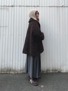 「アイテム（スカート）」を使った、anさん（レディース・146cm）の秋コーディネート