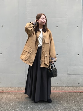 「きれいめカジュアル」｜「アイテム（その他アウター）」を使った、anさん（レディース・146cm）の秋コーディネート