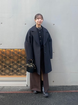 「アイテム（チェスターコート）」を使った、anさん（レディース・146cm）の秋コーディネート