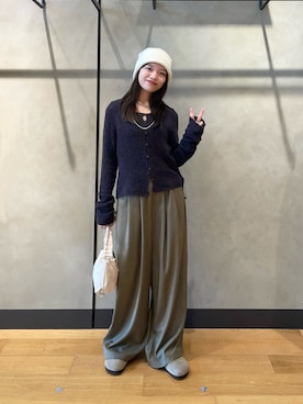 「SMELLY（スメリー）のアイテム」を使った、anさん（レディース・146cm）の秋コーディネート