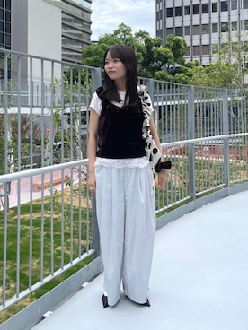 「KBF（ケイビーエフ）のアイテム（パンツ）」を使った、anさん（レディース・146cm）の夏コーディネート