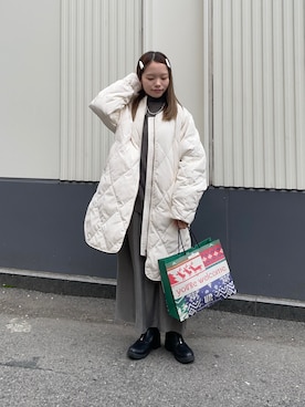 「アイテム（ヘアアクセサリー）」を使った、anさん（レディース・146cm）の冬コーディネート