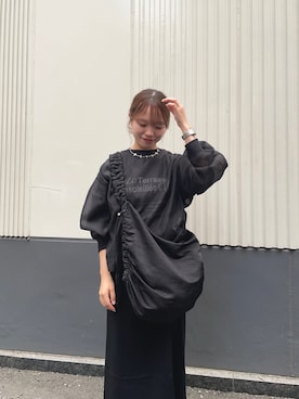 「アイテム（Tシャツ/カットソー）」を使った、anさん（レディース・146cm）の秋コーディネート