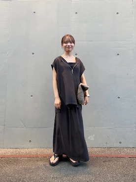 「アイテム（タンクトップ）」を使った、anさん（レディース・146cm）の夏コーディネート