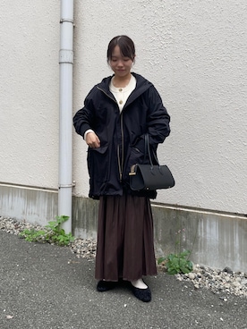 「アイテム（マウンテンパーカー）」を使った、anさん（レディース・146cm）の秋コーディネート