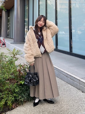 「RODE SKO（ロデスコ）のアイテム」を使った、anさん（レディース・146cm）の秋コーディネート