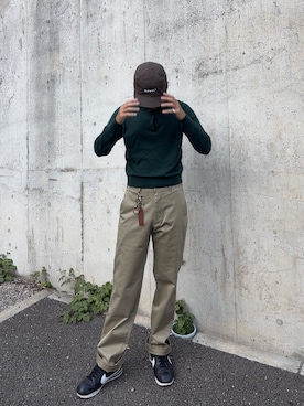 「UNIQLO（ユニクロ）のアイテム（チノパンツ）」を使った、takumi1403さん（メンズ・173cm）の秋コーディネート