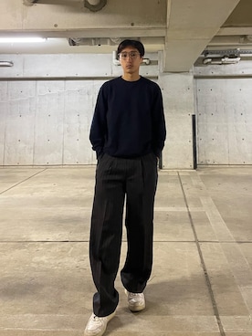 「アイテム（メガネ）」を使った、takumi1403さん（メンズ・173cm）の秋コーディネート