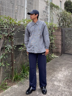 「アイテム（スウェットパンツ）」を使った、takumi1403さん（メンズ・173cm）の秋コーディネート