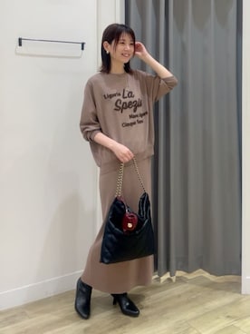 「アイテム（ボディバッグ/ウエストポーチ）」を使った、HORIEさん（レディース・161cm）の秋コーディネート