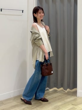 「Drifter（ドリフター）のアイテム」を使った、HORIEさん（レディース・161cm）の秋コーディネート