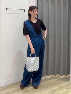 「LAPUIS（ラピュイ）のアイテム」を使った、HORIEさん（レディース・161cm）の夏コーディネート