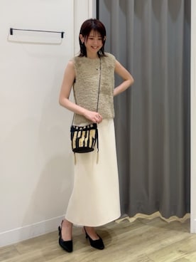 「LAPUIS（ラピュイ）のアイテム」を使った、HORIEさん（レディース・161cm）の夏コーディネート