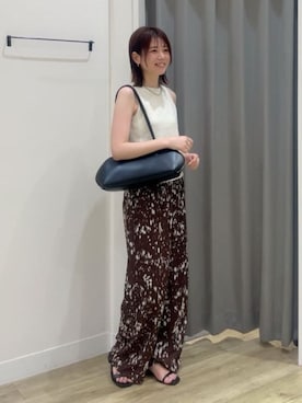 「LAPUIS（ラピュイ）のアイテム」を使った、HORIEさん（レディース・161cm）の夏コーディネート